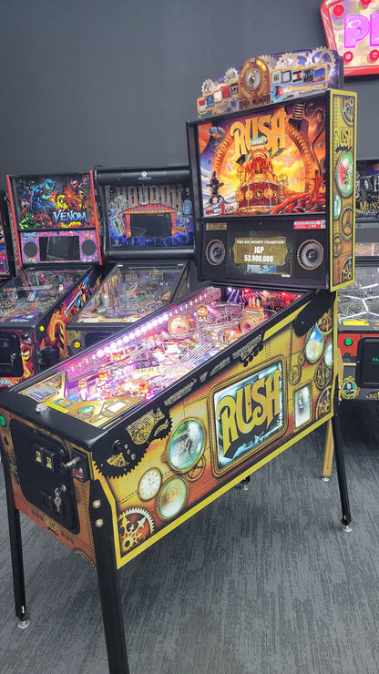 Rush LE Pinball with Stern Official Topper HUO