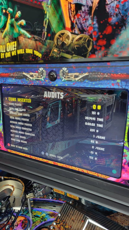 Spooky Evil Dead Pinball with Topper and Butter Cabinet