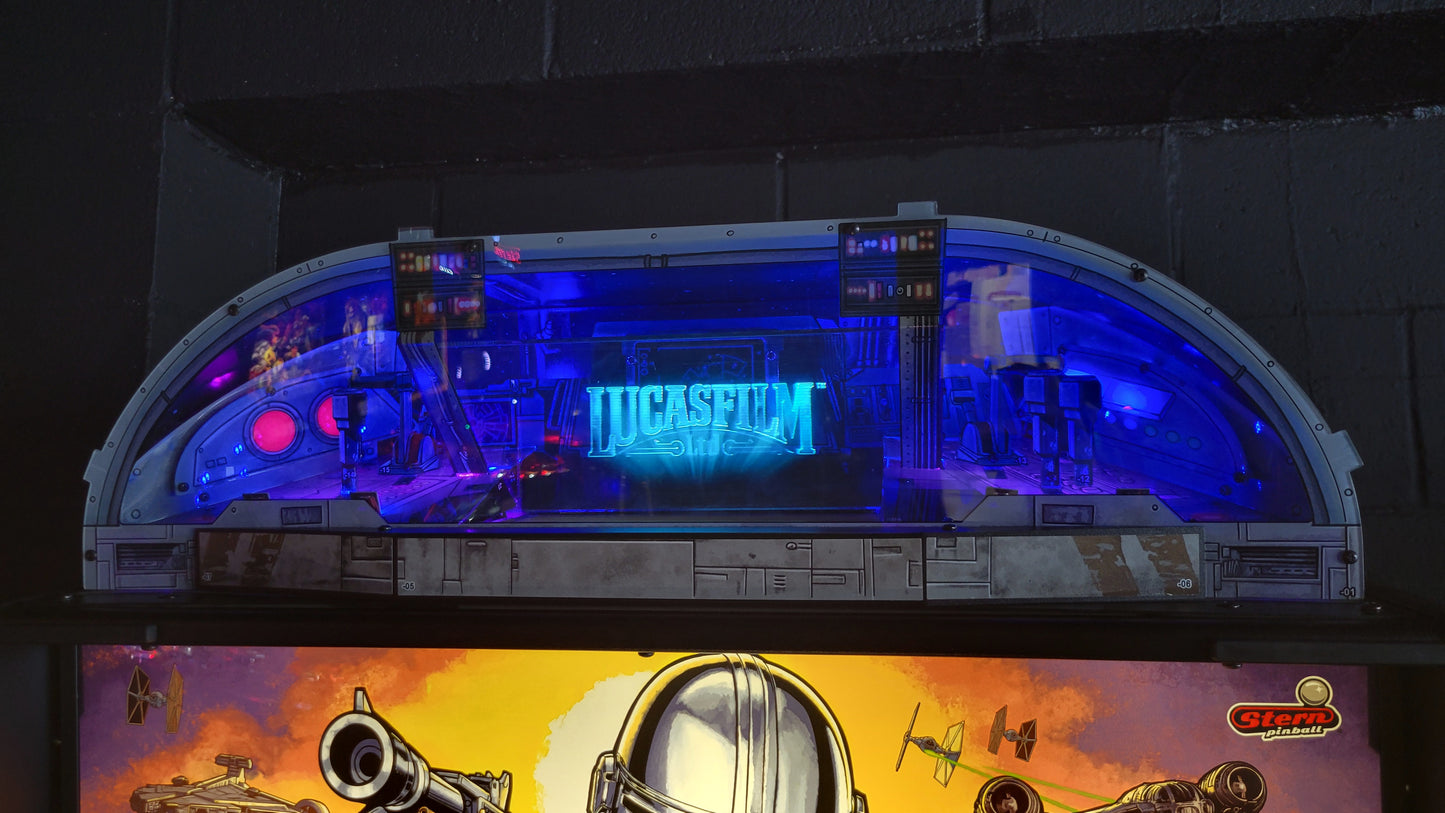 Stern Mandalorian Pro Pinball with Topper