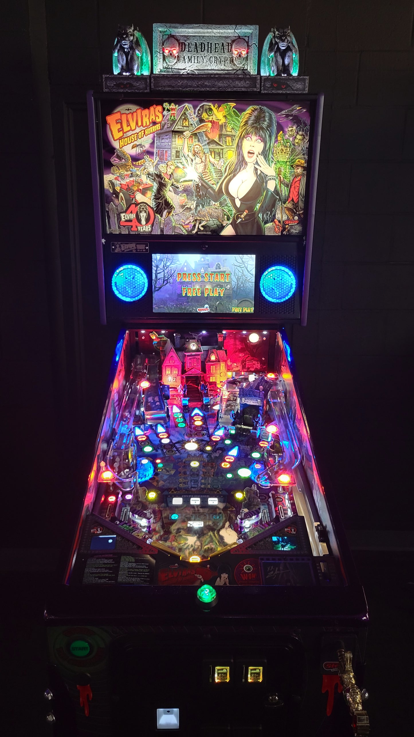 Elvira House of Horrors 40th Anniversary Pinball