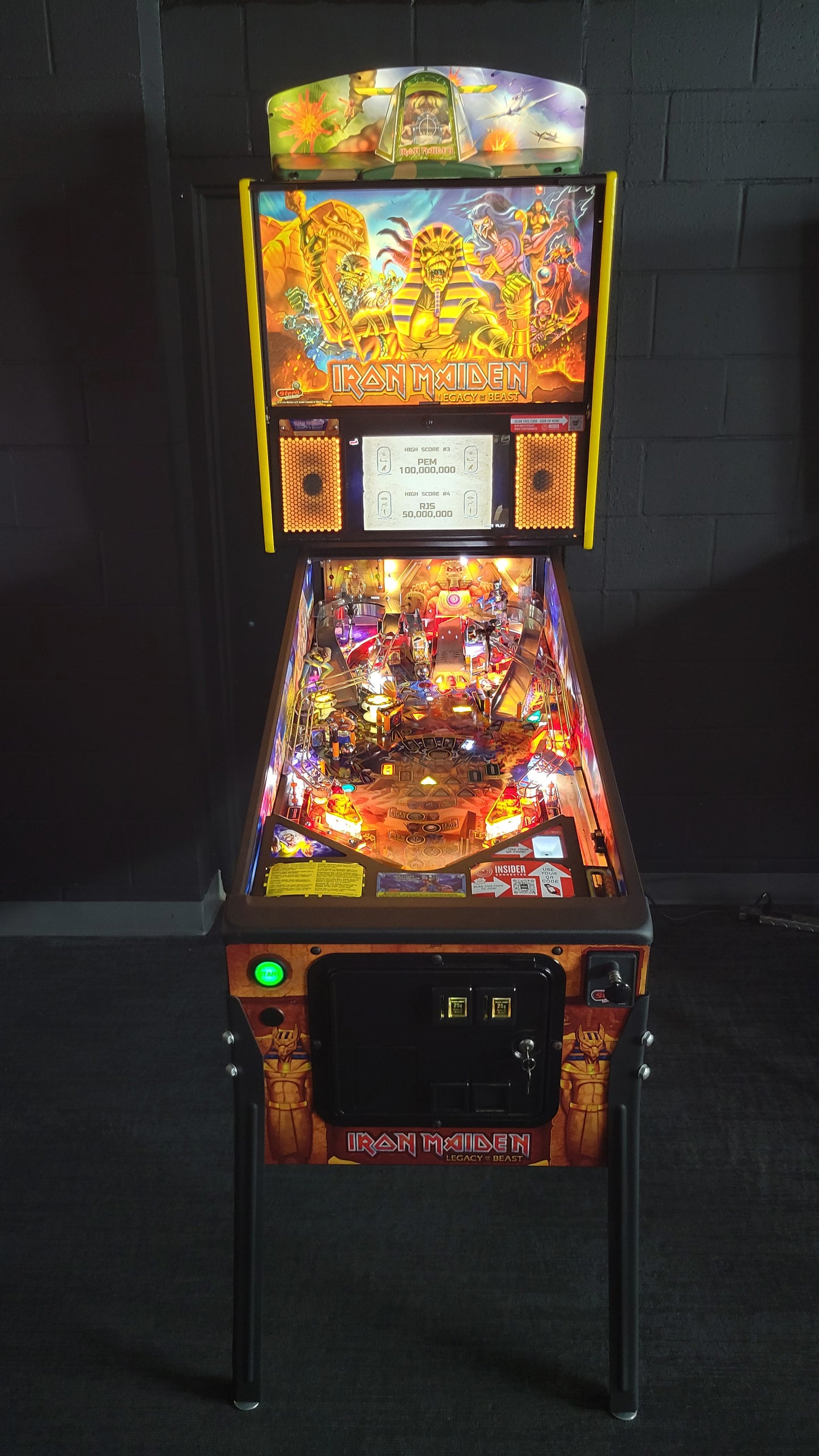 Stern Iron Maiden Premium Pinball HUO