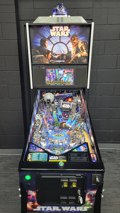 Star Wars LE Pinball with Official R2D2 Stern Topper