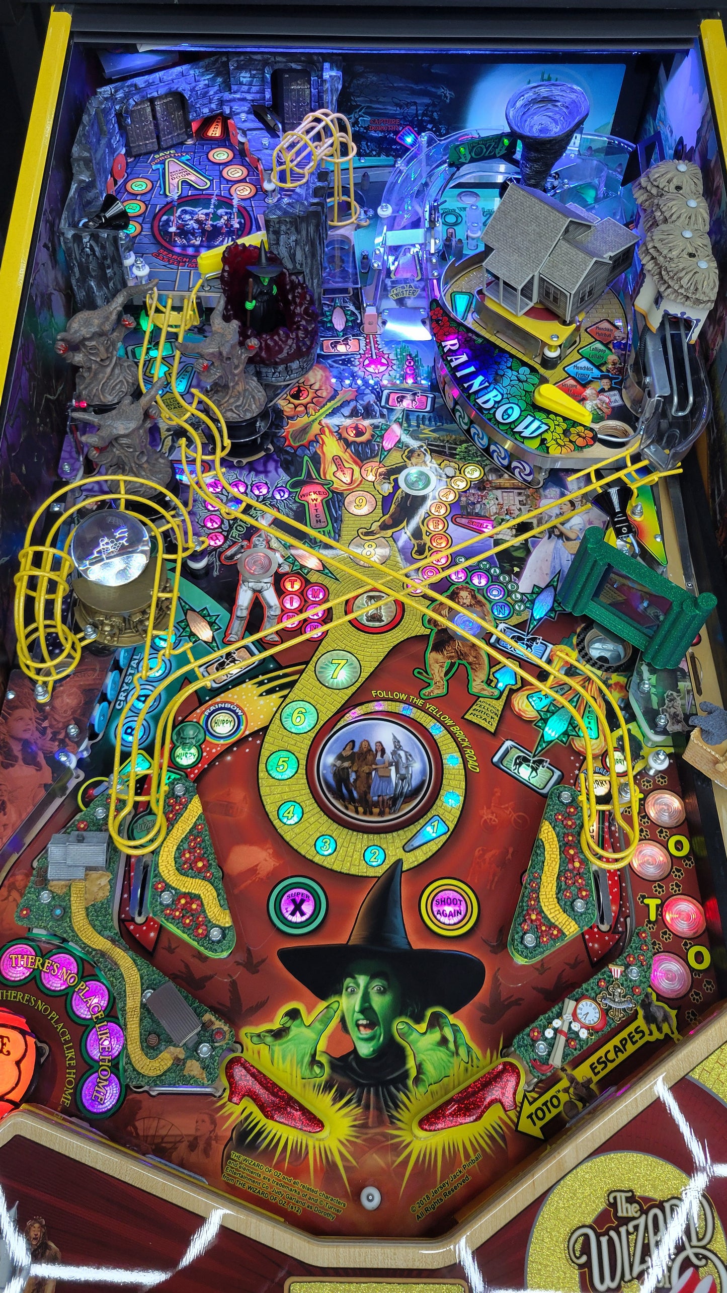 Wizard Of Oz Yellow Brick Road Edition HUO by Jersey Jack Pinball