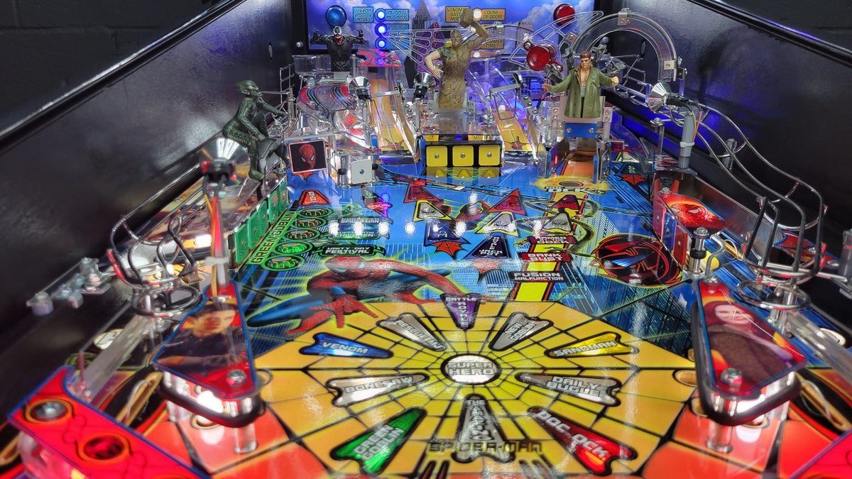 Stern Black Spider Man Edition Pinball HUO