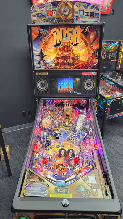 Rush LE Pinball with Stern Official Topper HUO