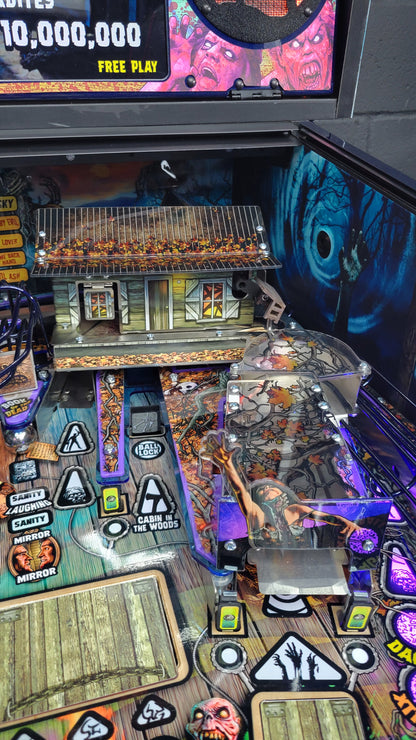 Spooky Evil Dead Pinball with Topper and Butter Cabinet