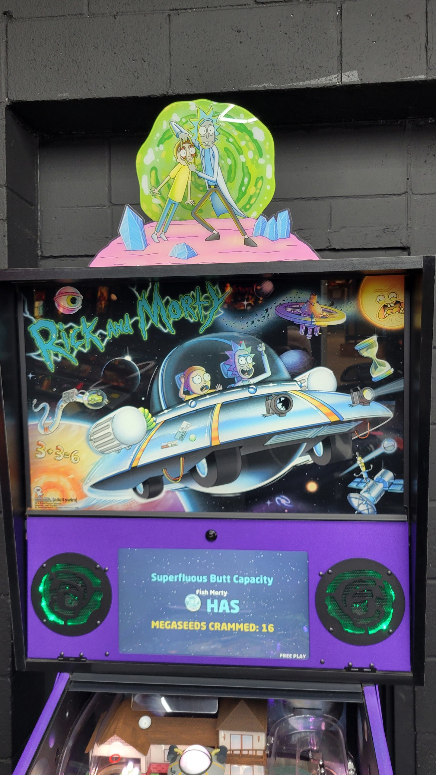 Spooky Rick And Morty Blood Sucker Edition Pinball