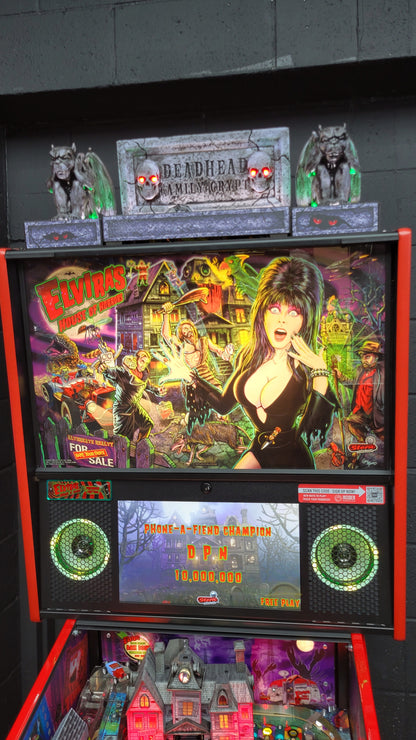 Elvira House of Horrors Premium Custom HUO Pinball Loaded!