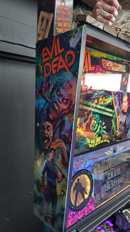 Spooky Evil Dead Pinball with Topper and Butter Cabinet