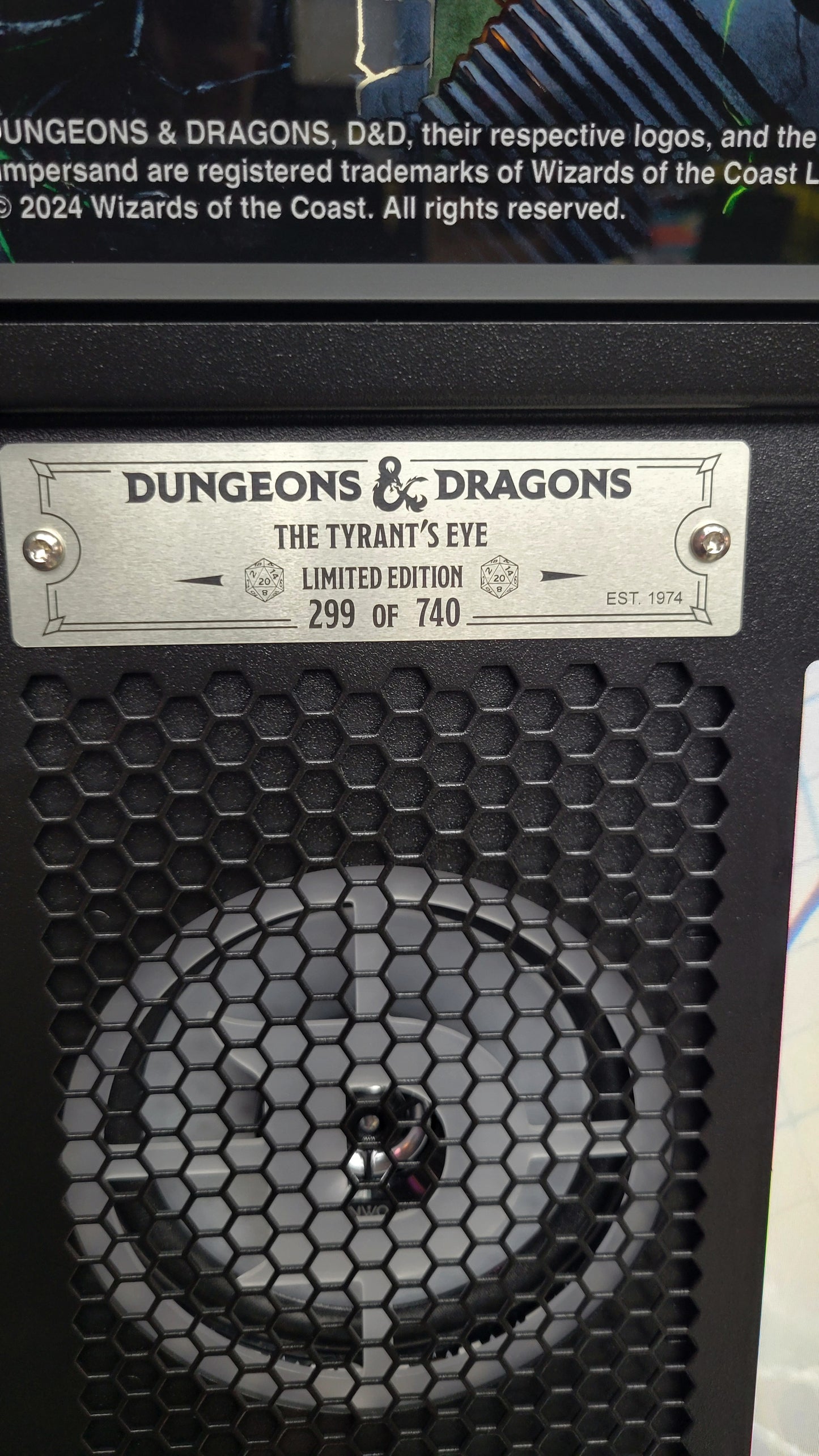 Stern Dungeon & Dragons The Tyrants Eve LE Pinball HUO