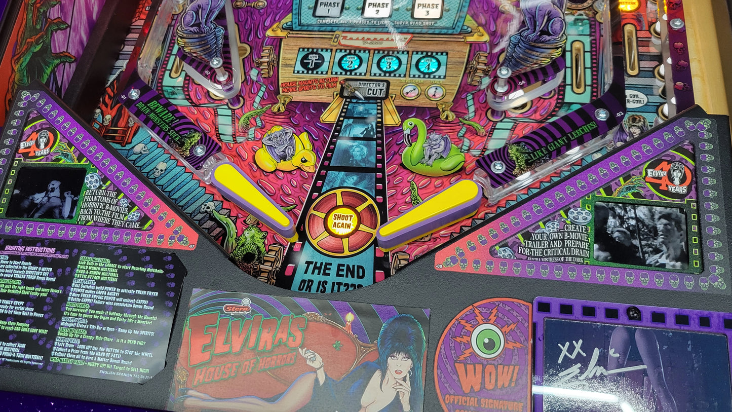 Elvira House of Horrors 40th Anniversary Pinball