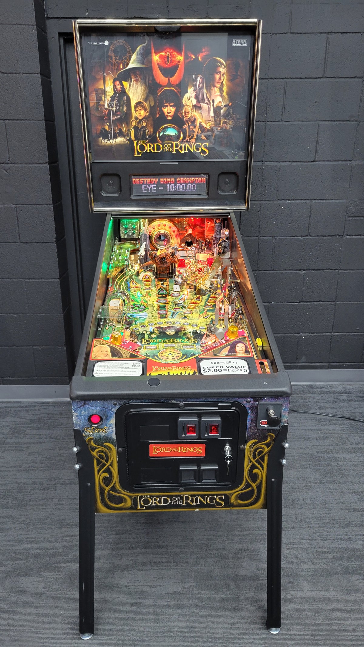 Stern Lord Of The Rings Pinball HUO