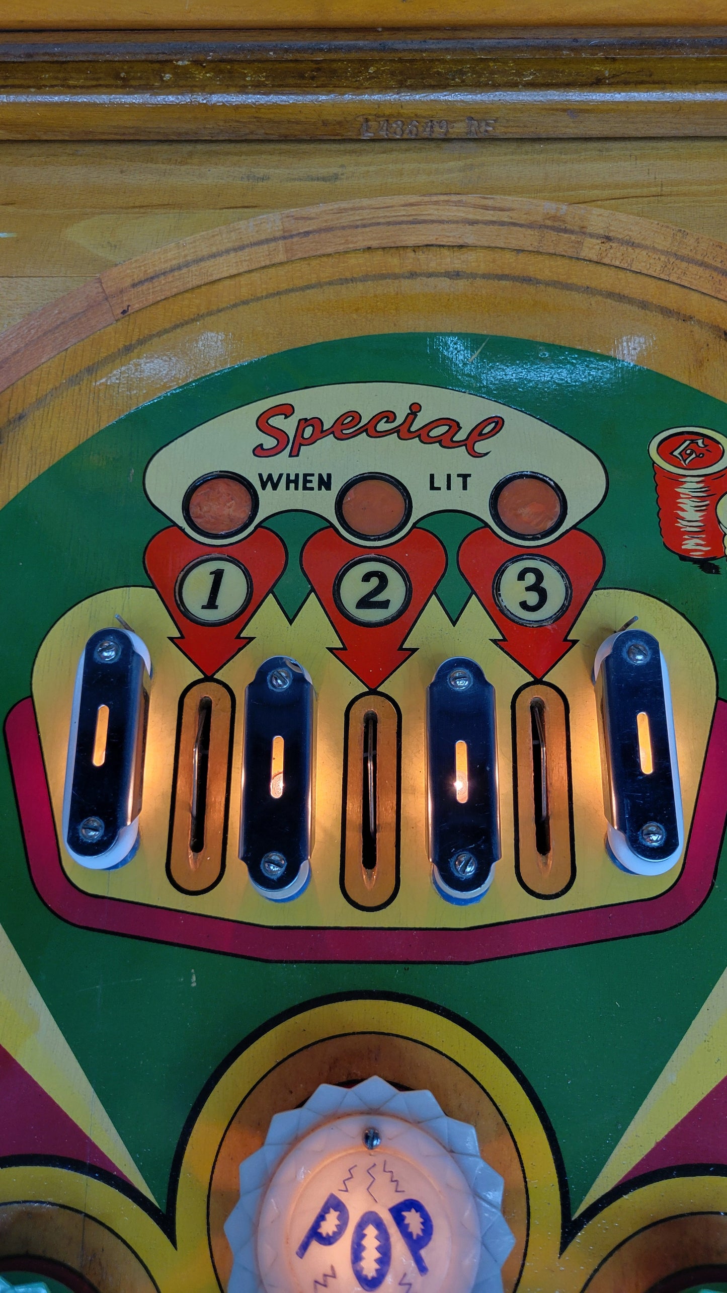 Gottlieb 1957 Royal Flush Vintage Pinball