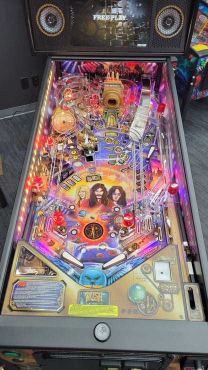 Rush LE Pinball with Stern Official Topper HUO
