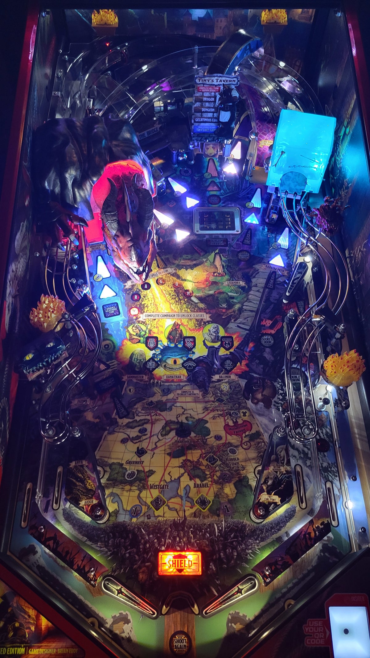 Stern Dungeon & Dragons The Tyrants Eve LE Pinball HUO