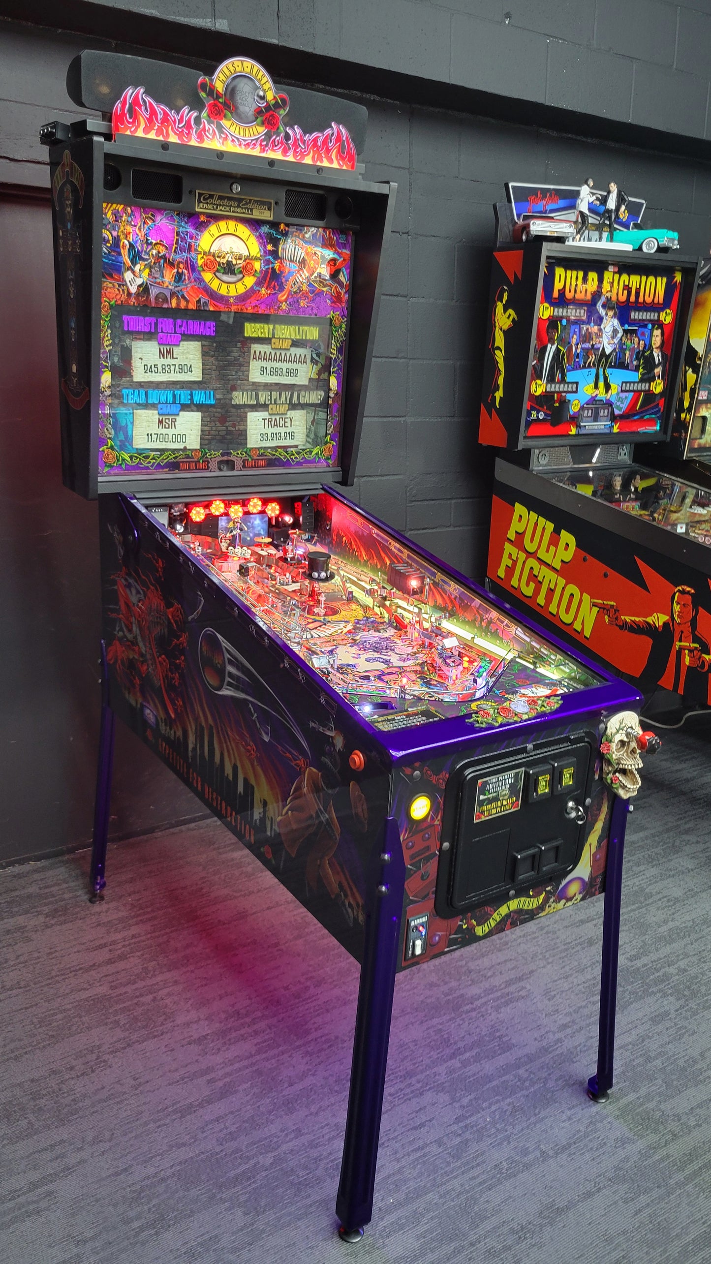 JJP Guns N' Roses CE Collectors Edition Pinball HUO