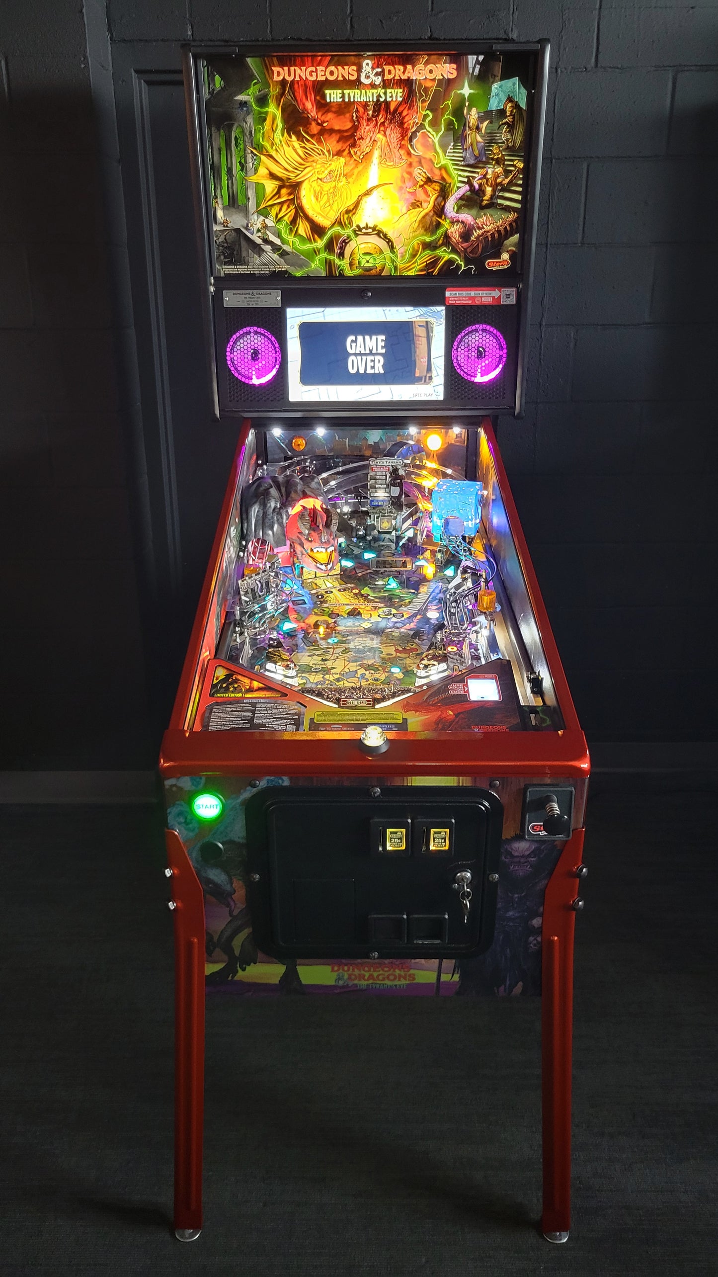 Stern Dungeon & Dragons The Tyrants Eve LE Pinball HUO