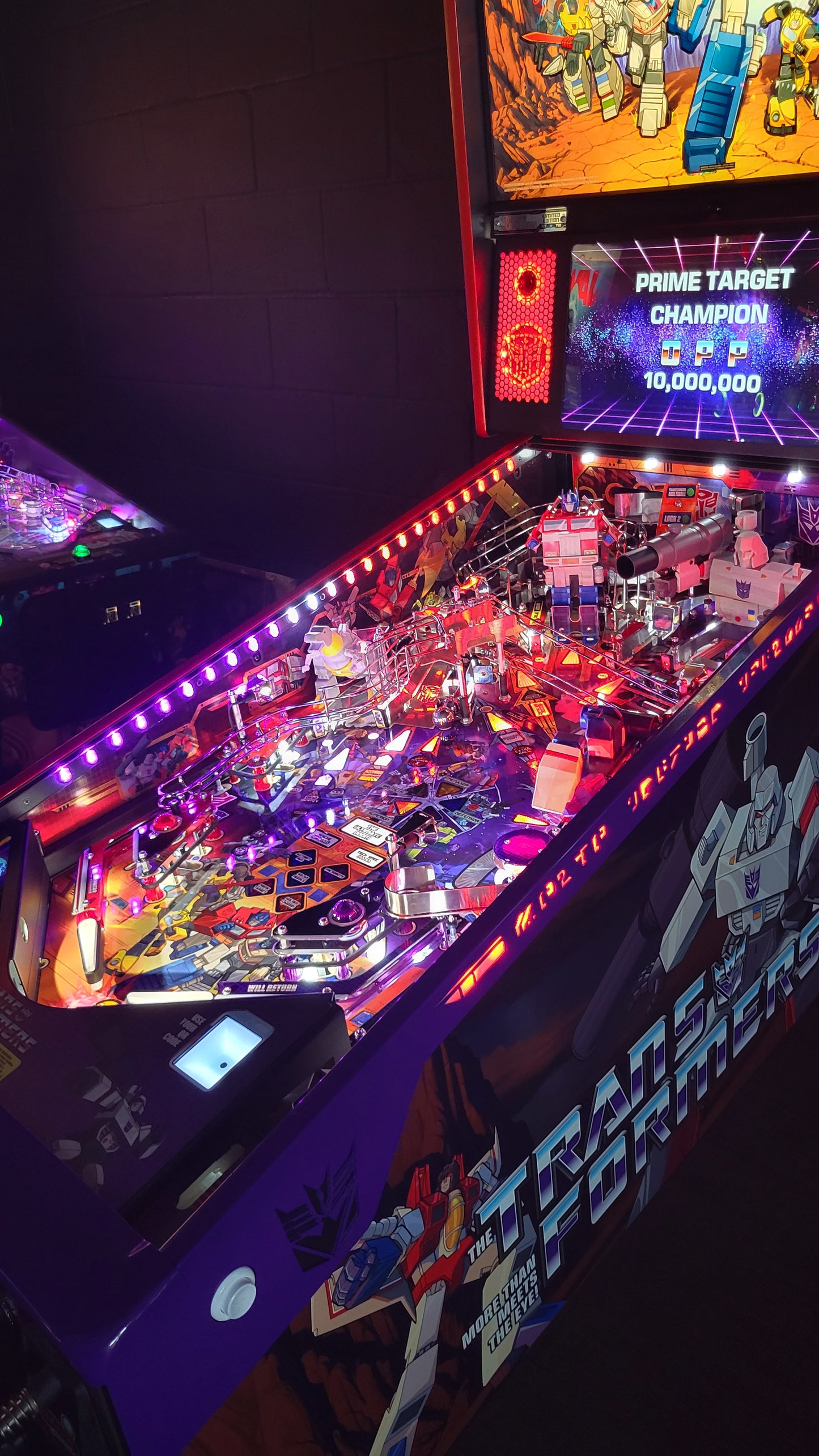 Stern Transformers More Than Meets The Eye LE Pinball Showroom Model