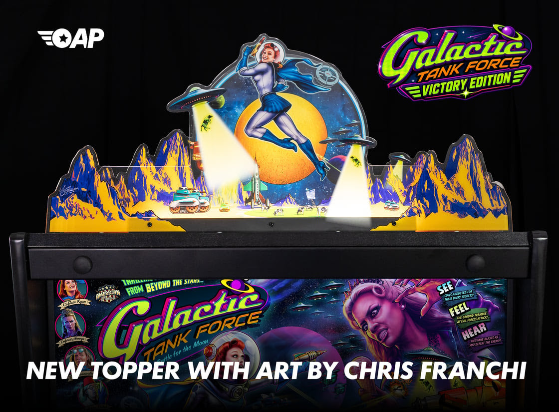 Galactic Tank Force Pinball Machine - Deluxe Edition Model - GTF