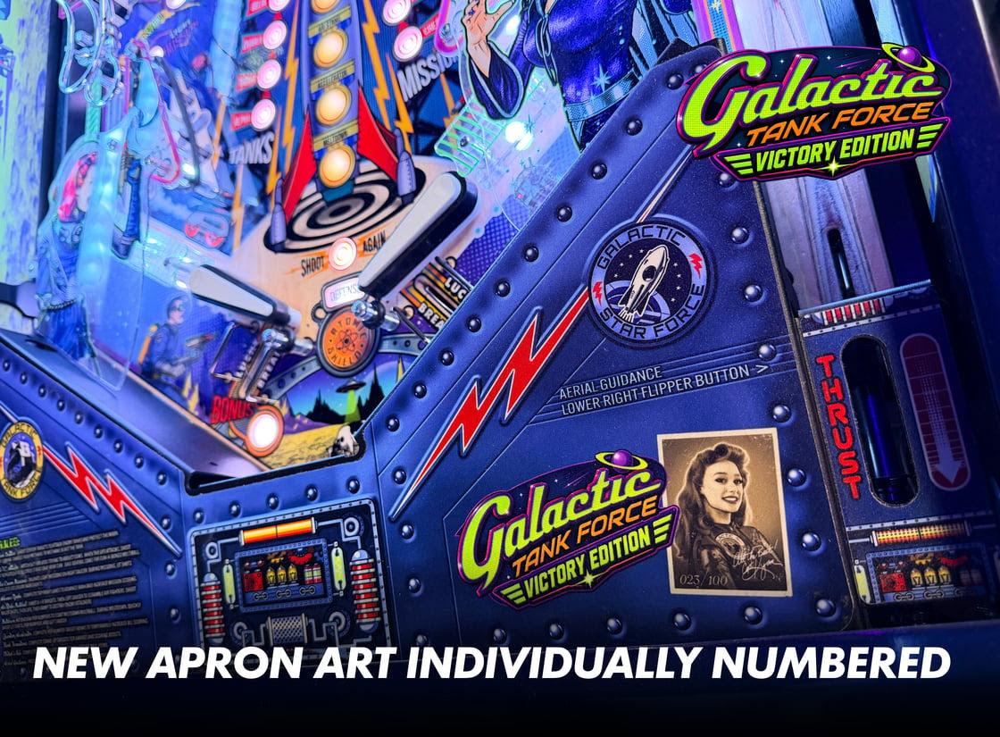 Galactic Tank Force Pinball Machine - Deluxe Edition Model - GTF